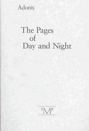 Cover of: The pages of day and night by Adūnīs