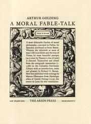 A moral fable-talk by Arnold Freitag