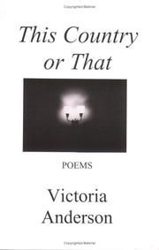 Cover of: This country or that by Victoria Anderson