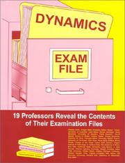 Cover of: Dynamics exam file | 