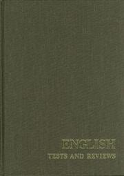 Cover of: English Tests and Reviews (Tests in Print (Buros))