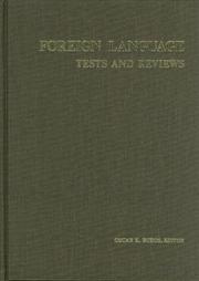 Cover of: Foreign Language Tests and Reviews (Tests in Print (Buros)) by Buros Institute