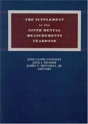 The Supplement to the Ninth Mental Measurements Yearbook (Buros Mental Measurements Yearbooks) by Buros Institute