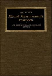 Cover of: The Tenth Mental Measurements Yearbook (Buros Mental Measurements Yearbooks)