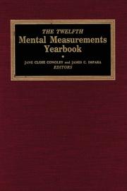 Cover of: The Twelfth Mental Measurements Yearbook (Buros Mental Measurements Yearbooks)