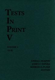 Cover of: Tests in Print V (Tests in Print (Buros)) by Buros Institute