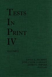 Cover of: Tests in Print IV (Tests in Print (Buros))
