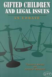 Cover of: Gifted Children and Legal Issues: An Update