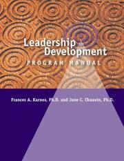 Leadership development program by Frances A. Karnes