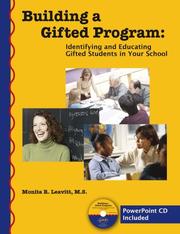 Cover of: Building a Gifted Program: Identifying and Educating Gifted Students in Your School (Manual w/ PowerPoint CD)