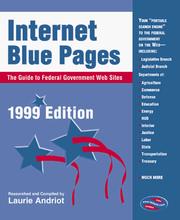 Cover of: Internet blue pages by Laurie Andriot, Laurie Andriot