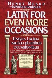 Cover of: Latin for Even More Occasions.