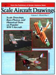 Cover of: Scale Aircraft Drawings: World War I