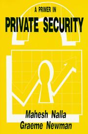 Cover of: A primer in private security