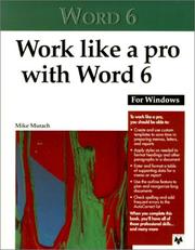 Cover of: Work like a pro with Word 6