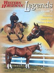 Cover of: Legends, Volume 7 by Western Horseman