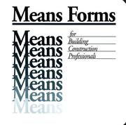 Cover of: Means forms for building construction professionals
