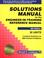 Cover of: Solutions Manual for the Engineer-in-Training Reference Manual