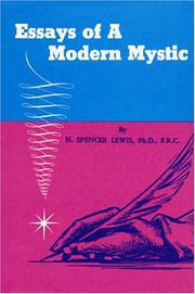 Cover of: Essays of a Modern Mystic by H. Spencer Lewis