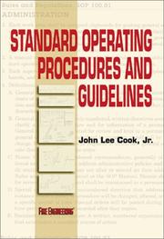 Cover of: Standard operating procedures and guidelines