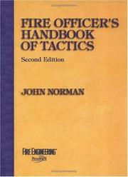 Cover of: Fire officer's handbook of tactics by John Norman