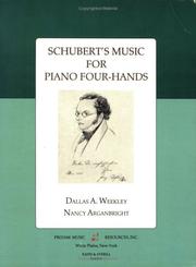 Cover of: Schubert's Music for Piano Four-Hands by Nancy Arganbright