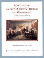 Rudiments of America's Christian history and government by Rosalie J. Slater