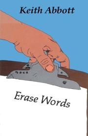 Cover of: Erase words: [poems]