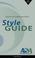 Cover of: American Sociological Association Style Guide