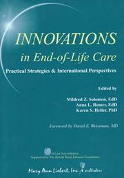 Cover of: Innovations in End-of-Life Care: Practical Strategies & International Perspectives