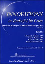 Cover of: Innovations In End-of-Life Care--Vol. 2