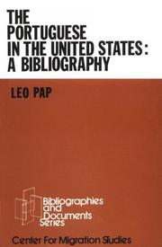 Cover of: The Portuguese in the United States by Leo Pap