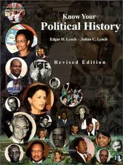 Cover of: Know your political history by Edgar Lynch