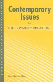 Cover of: Contemporary Issues in Employment Relations (LERA Research Volume)