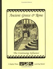 Ancient Greece and Rome (Zephyr Learning Packet) by Teresa Benzwie
