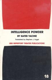 Cover of: Intelligence Powder (Ubu Repertory Theater Publications,)