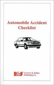 Cover of: Automobile accident checklist