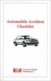 Cover of: Automobile accident checklist by Jon R. Abele