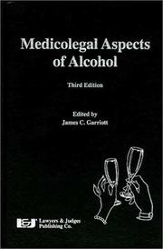 Cover of: Medicolegal aspects of alcohol