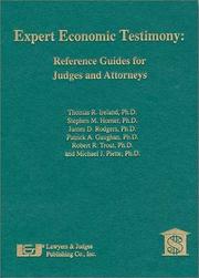 Cover of: Expert Economic Testimony: Reference Guides for Judges and Attorneys