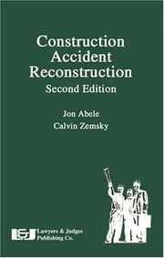 Cover of: Construction accident reconstruction