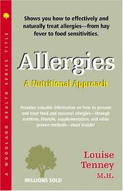 Cover of: Allergies a Nutritional Approach (Todays Health No 4) by Louise Tenney