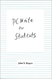 PC Write for students by John N. Rogers