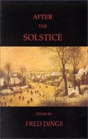 Cover of: After the solstice: poems