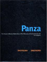 Cover of: Panza: the legacy of a collector : [the Panza di Biumo Collection at the Museum of Contemporary Art, Los Angeles].