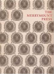 Cover of: The Merrymount Press | Martin Hutner