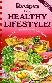 Cover of: Recipes for a Healthy Lifestyle by Virginia Defendorf