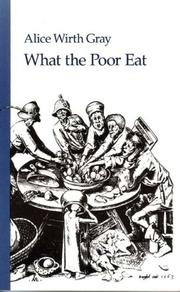 Cover of: What the poor eat