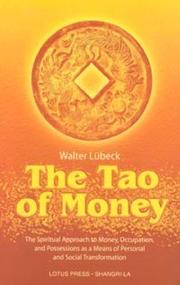 Cover of: Tao Of Money by Walter Lubeck