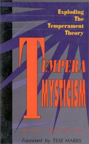Cover of: Tempera mysticism by Shirley Ann Miller